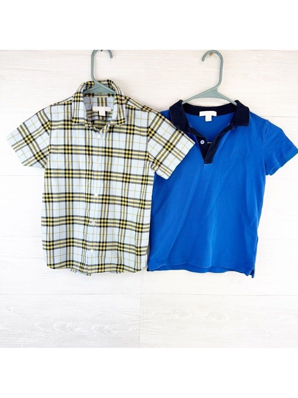 Burberry Button Down Polo Boys Shirt Bundle 6/7